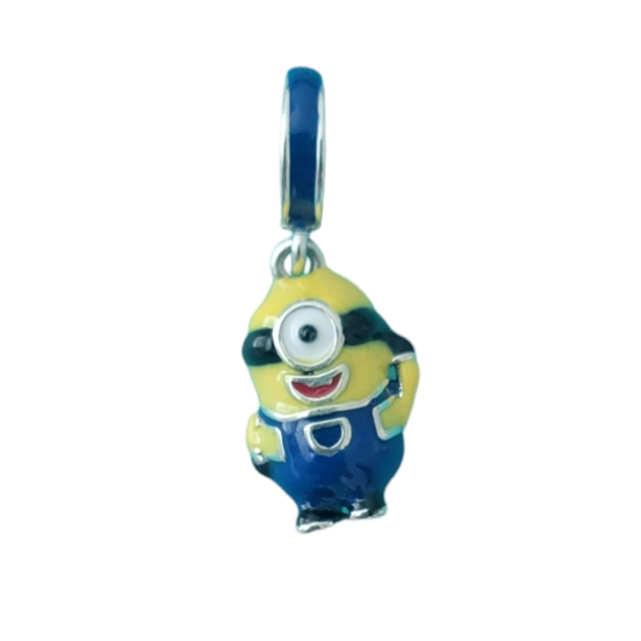 🎆Sterling Silver 925 Stuart Minions and Despicable Me Dangle Bracelet Charm - Picture 2 of 5